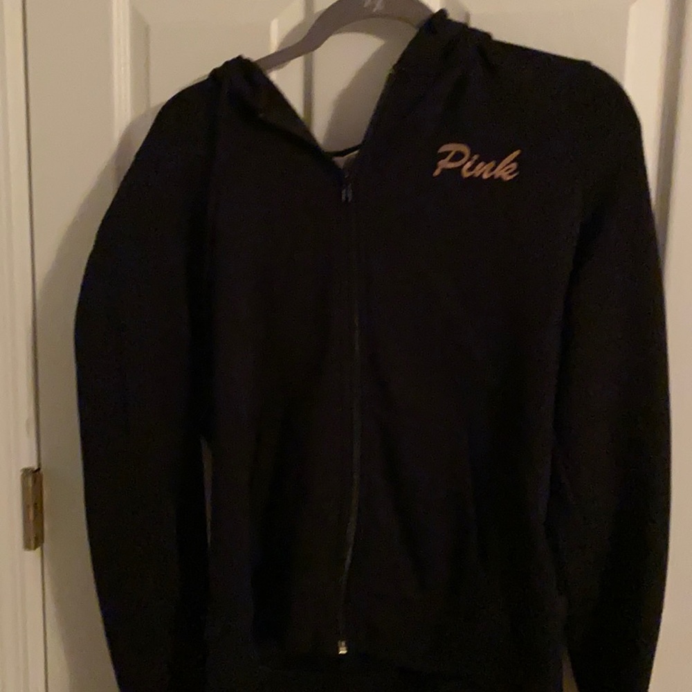 Pink zip up hoodie